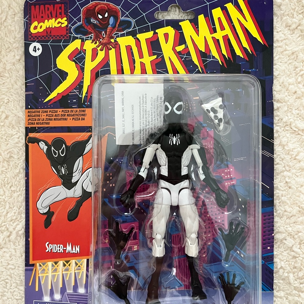 Marvel Spider-Man Negative Zone Figure - Black and White
